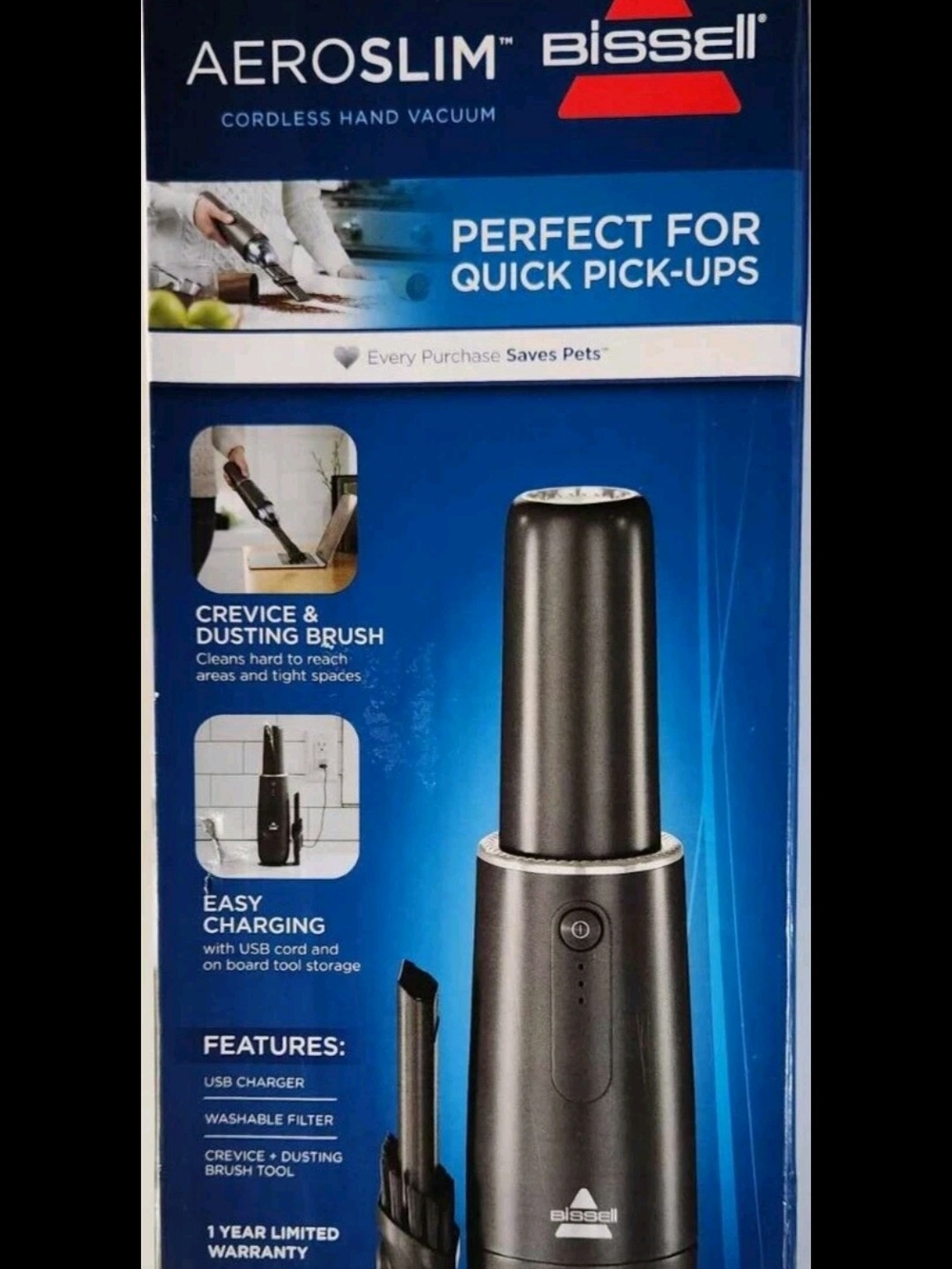 Bissell Aeroslim Cordless Hand Vacuum – Black